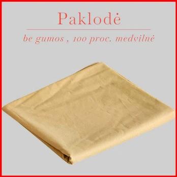 100 proc. medvilnės paklodė - 180x240cm.
