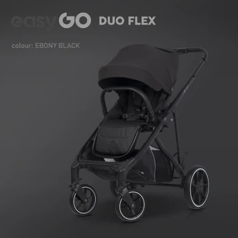 EasyGo Duoflex Ebony Black Vaikiškas vežimėlis