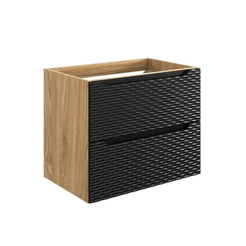 Vonios spintelė COMAD Ocean Black 82-70-2S, ąžuolo/juoda