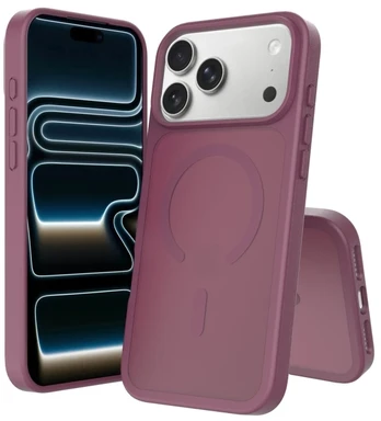 Dėklas Screenor ICY iPHONE 18PROMAX/17PROMAX MAGSAFE Raudonas
