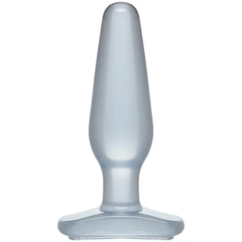 Doc Johnson Crystal Jellies Medium Silicone Plug, Clear, 12.7 cm