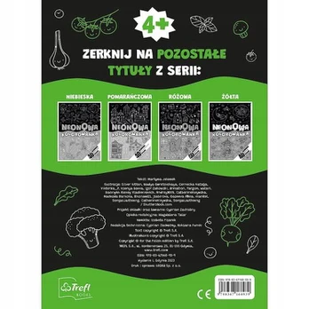 Neoninė spalvinimo knygelė "žalia" - Trefl 4+