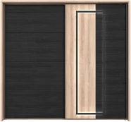 Spinta Forte SRCSET02B-C867, ruda/juoda, 231.1 cm x 63.9 cm x 215.9 cm kaina