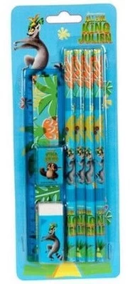 Paso 00-3759PS Penguins set 4 pencils / Ruler 15cm / Sharpener / Eraser