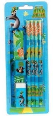 Paso 00-3759PS Penguins set 4 pencils / Ruler 15cm / Sharpener / Eraser kaina