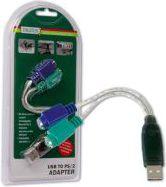 Adapteris USB Digitus USB - PS/2 Balta (ADA70118)