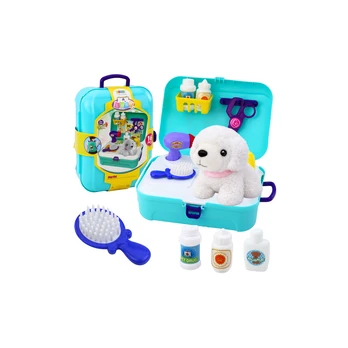 Lean Toys Beauty Set Pet Salon Suitcase Backpack 16 pcs.