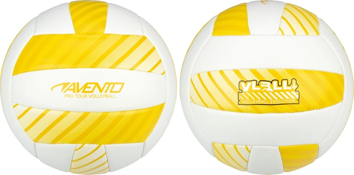 AVENTO 16VF Yellow/White Paplūdimio tinklinio kamuolys