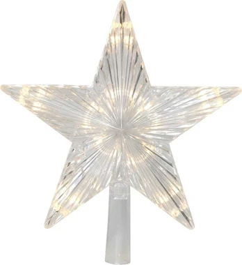 Eglės viršūnė 094501, sidabro, 21 cm, plastikas