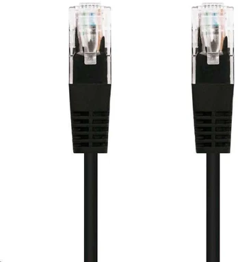 C-TECH kabelis patchcord Cat5e, UTP, juodas, 2m