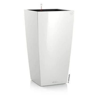 Lechuza vazonai Cubico Premium 22 cm, Balta, blizgi
