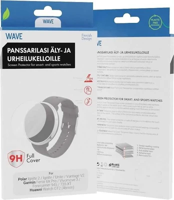 Wave Full Cover -panssarilasi, 39mm
