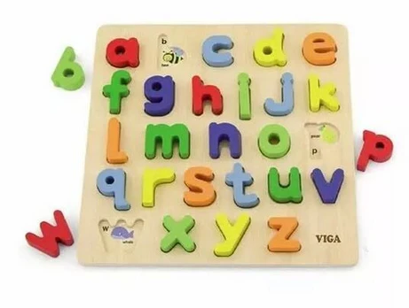 Lavinimo žaislas VIGA Alphabet Lowecase