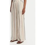 Eleh Medžiaginės kelnės SS260132 Écru Relaxed Fit