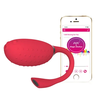 Magic Motion - Fugu Smart Wearable Vibrator Red išmanus vibratorius