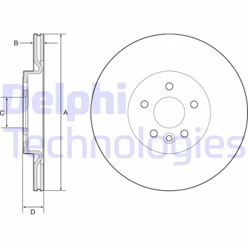 DELPHI BG4786C Brake Disc