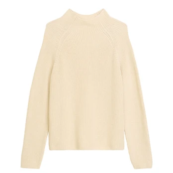 Megztinis moterims, Smėlio, M09605960009 Sweater