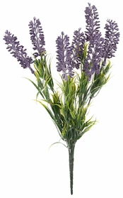 Dirbtinė puokštė, levanda, žalia/violetinė, 33 cm kaina