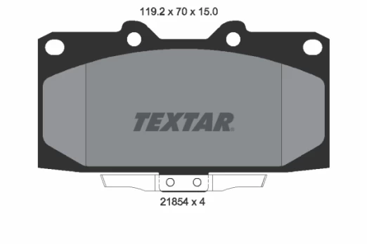 TEXTAR 2185401 Brake pad set