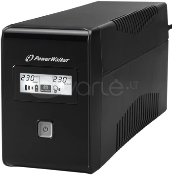 POWERWALK VI 850 LCD Power Walker UPS Line-Interactive 850VA 2x SCHUKO, RJ11, USB, LCD