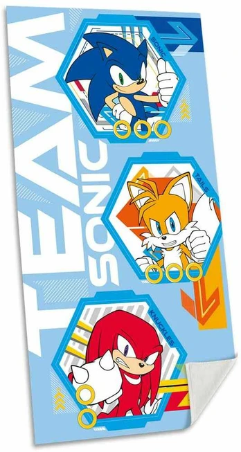 Kids Licensing Sonic the Hedgehog cotton beach towel