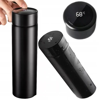 Išmanusis termopuodelis su LCD ekranu 500 ml