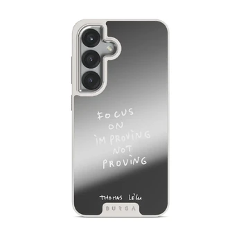 Focus On - Samsung Galaxy S25 Case, Elite Mirror Light (Magnetic) / Silver