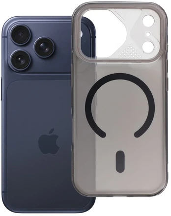 Oem Case for iPhone 17 PRO Aurora compatible with MagSafe juodas