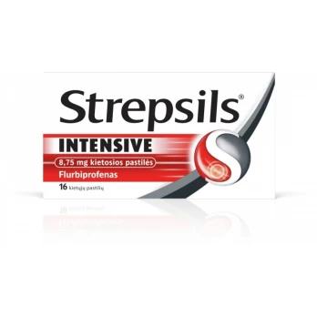 STREPSILS INTENSIVE 8.75 mg kietosios pastilės N16