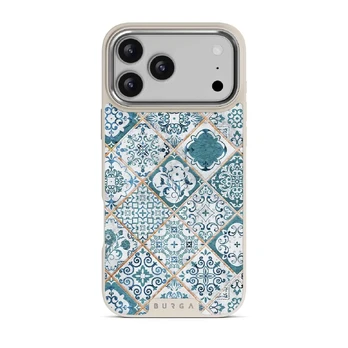 Tropical Oasis - Ornament iPhone 17 Pro Max Case, Elite Light (MagSafe) / Silver