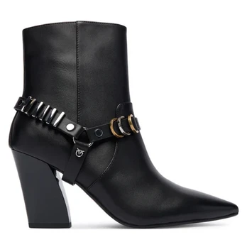 Aulinukai moterims, Juoda, Viola 02 - ankle boot calf lea