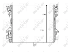Variklio radiatorius NRF NRF 59060 kaina