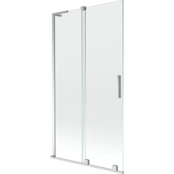 Vonios sienelė Mexen Velar L, 100 x 150 cm, Chrome/Transparent