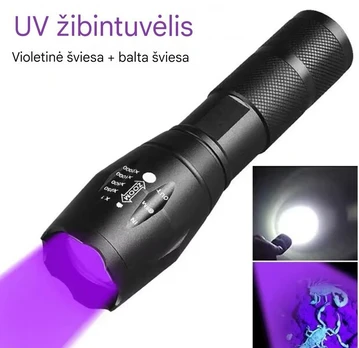 Rankinis Ultravioletinės ir baltos šviesos prožektorius