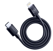 3MK Hyper Cable USB-C - Lightning 20W 1.2m Juodas/Juodas Kabelis kaina