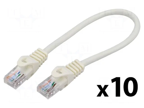 Patch cord | RJ45 plug,both sides | U/UTP | 6 | stranded | CCA | PVC