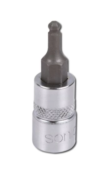 Socket HEX / spherical 1/4"