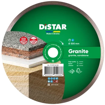 300 mm Distar Granite deimantinis pjovimo diskas granitui