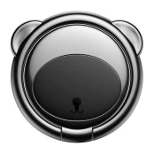 Baseus Bear Finger Metal Ring Grip Stand Holder Black kaina