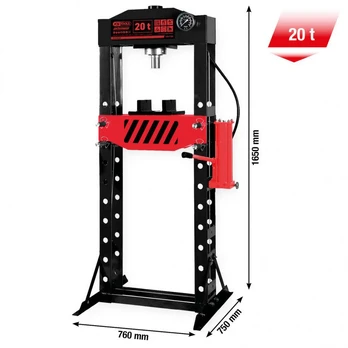 performance Hydraulic workshop press, 20,000 kg, KS Tools