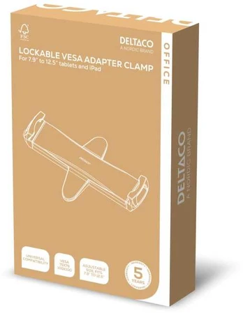 VESA adapteris planšetėms ir iPad'ams DELTACO OFFICE, 7,9"-12,5" / ARM-0533