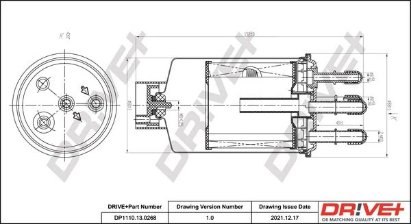 Kuro filtras Dr!ve+ DP1110.13.0268