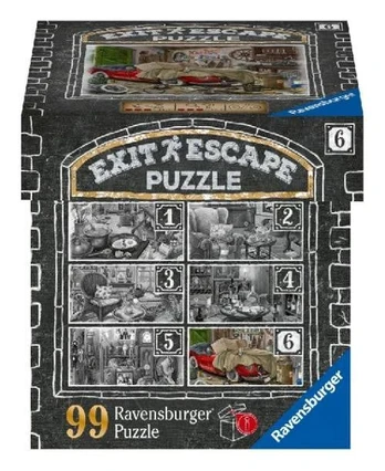 Ravensburger EXIT dėlionė „Paslaptingas dvaras: garažas“ Nr. 6, 99 det.