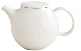 KINTO - PEBBLE Arbatinukas with Stainless Tea Strainer - Baltas 480ml