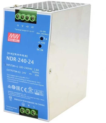Ernitec 24V, 240W Din-Rail Power