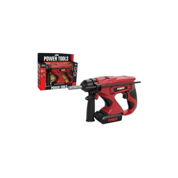 Lean Toys DIY Drill Raudona Baterija-Powered Drills