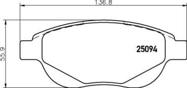 Stabdžių trinkelių rinkinys, diskinis stabdys BREMBO P 61 137 kaina