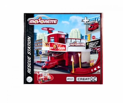 Majorette Majorette gelbėjimo stotis + 1 transporto priemonė