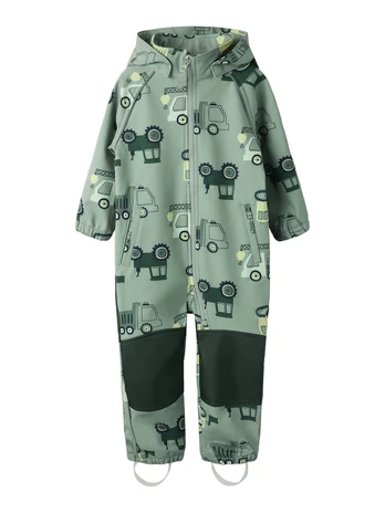 NAME IT kombinezonas ALFA, softshell, 13237076-7C8C87, 110 cm