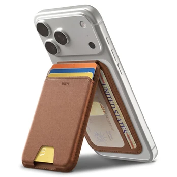 Dėklas ESR Classic Magnetic Wallet Stand, ruda